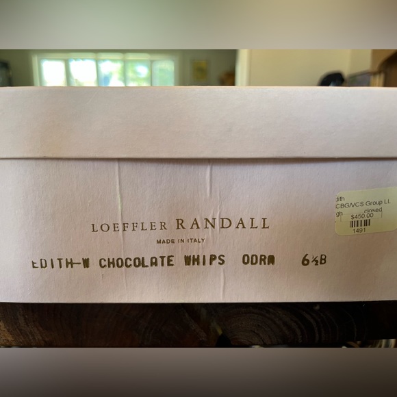 LOEFFLER RANDALL Made in Italy EDITH-W CHOCOLATE WHIPS Closed toe 6 1/2 B - Picture 5 of 6
